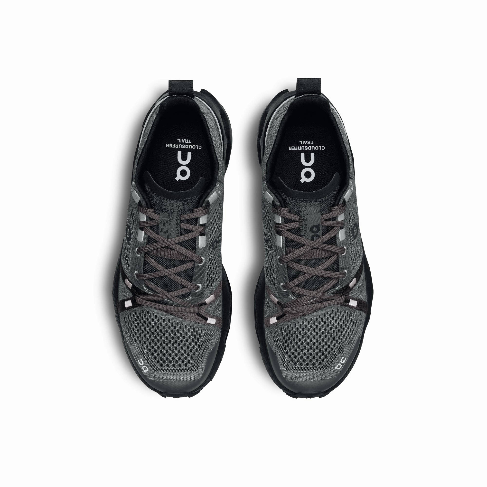 Thermoplastic Heel Cup Retro-inspired silhouette On Womens Cloudsurfer Trail Shoes