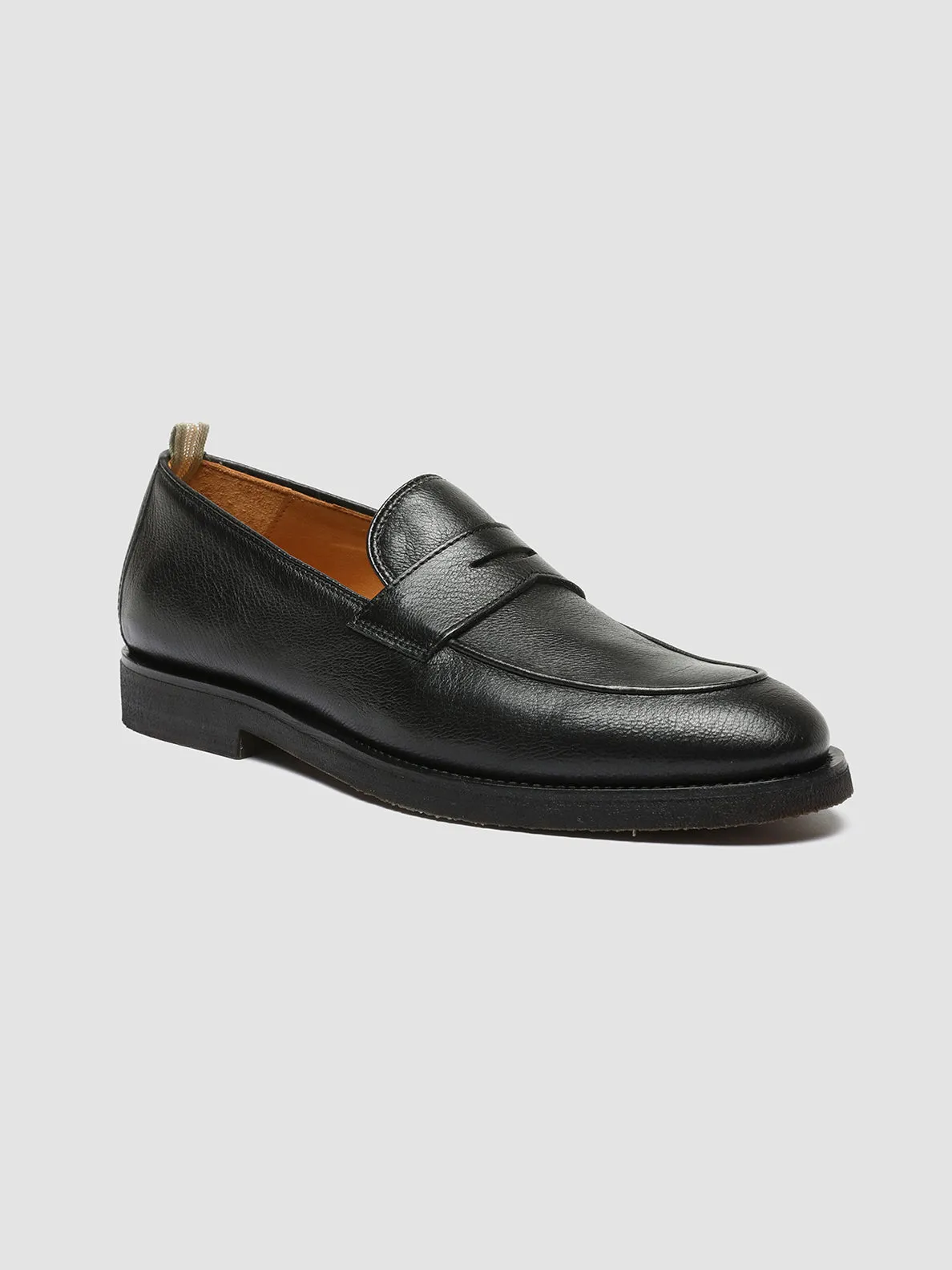 OPERA FLEXI 101 - Black Leather Penny Loafers Formal Look