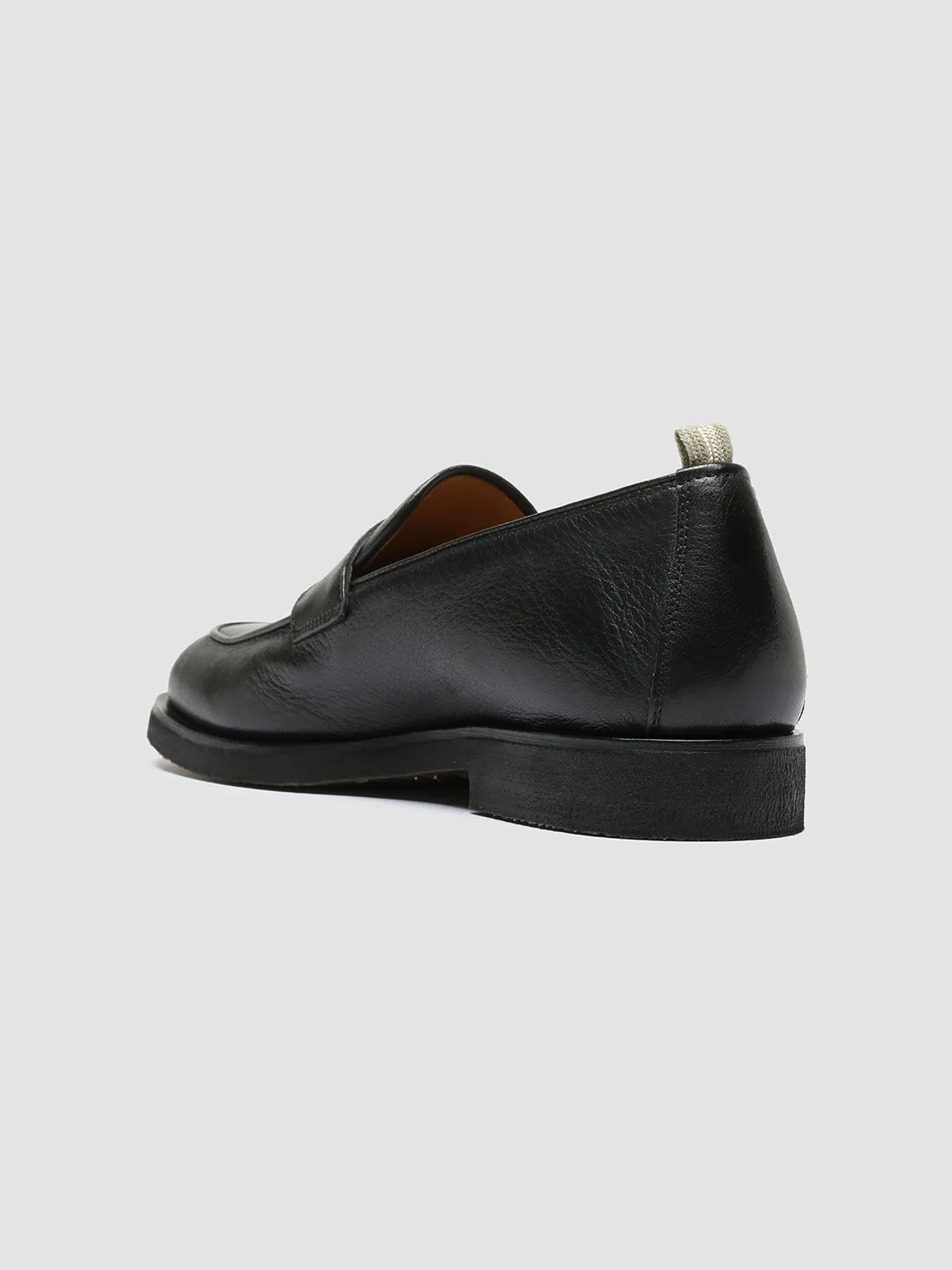 OPERA FLEXI 101 - Black Leather Penny Loafers Romantic Night