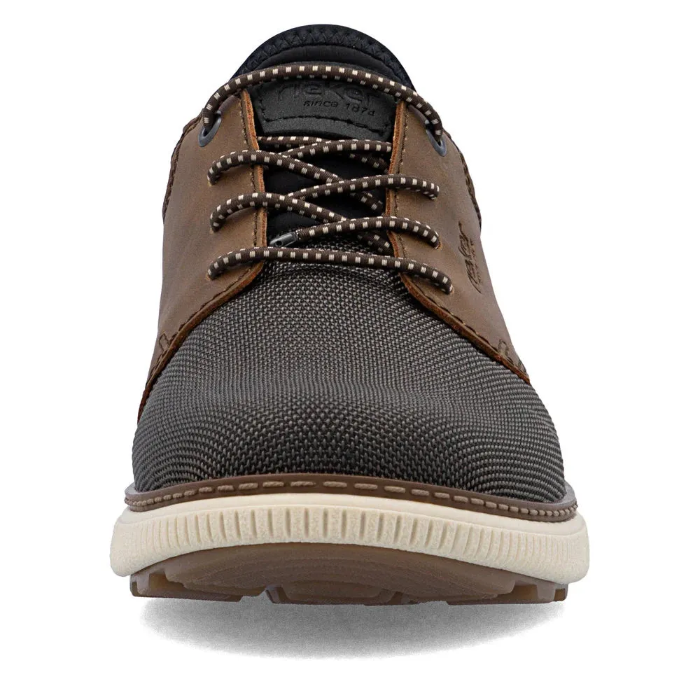 Simple Shade Prestige Circle Rieker Men's Stan 57 Shoe in Black/Brown