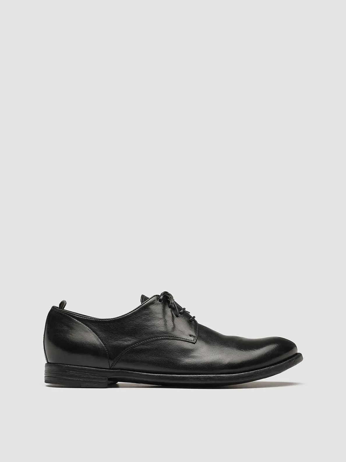 Japan Neat ARC 515 - Black Leather Derby Shoes