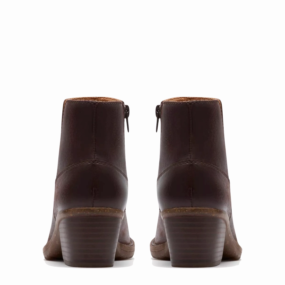 Clarks Women's Kastela Top Ankle Boots in Brown Skill Shade