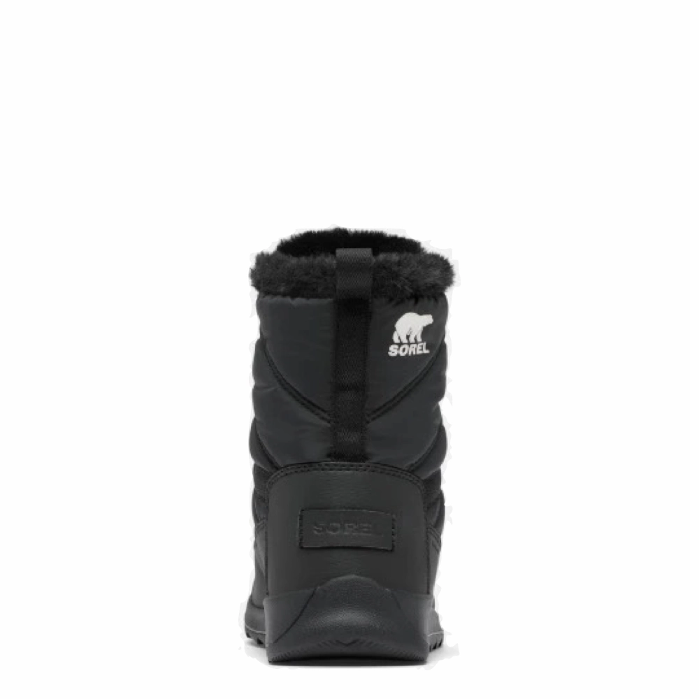 Buckle Detail Sorel Women's Whitney II Plus Waterproof Boot in Black/Quarry