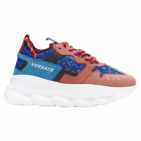 Versace Chain Reaction Salehe Bembury Medusallion sneaker running with headphones pronation control shoes