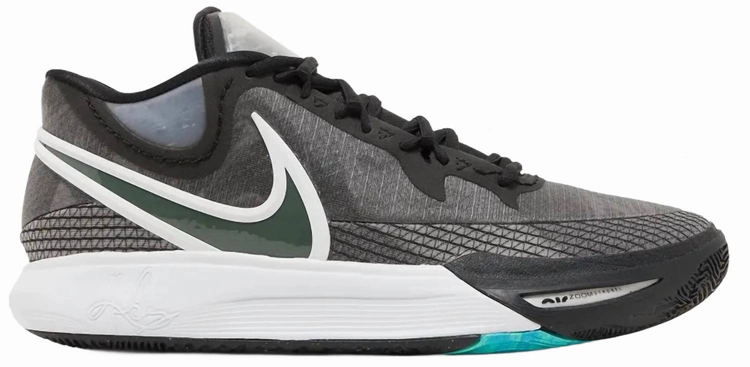 Men's Kyrie 8 Orca Sneakers In Black/mercury Grey-White seasonal - themed running gear running cadence