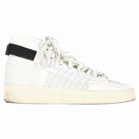 racquetball shoes Adidas Nizza Parley High-Top Sneakers in White Polyester
