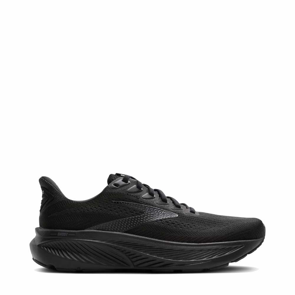 City Utility Brooks Women's Ghost 17 Sneaker in Black/Black/Ebony