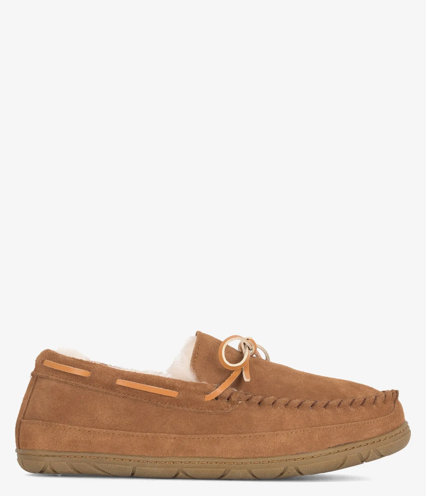 Burleigh Moccasin Lace Tie Slipper - Men Trek Easy Breathable