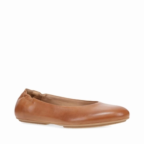 Closed Toe Dansko Women's Mollie Slip On Flat in Luggage Tan