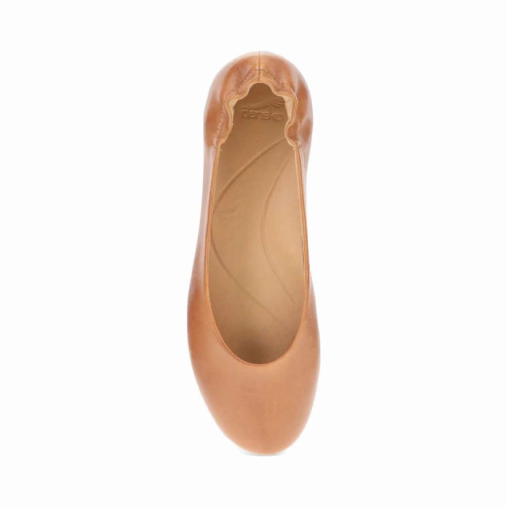 Dansko Women's Mollie Slip On Flat in Luggage Tan Endless Style High-Quality Fit