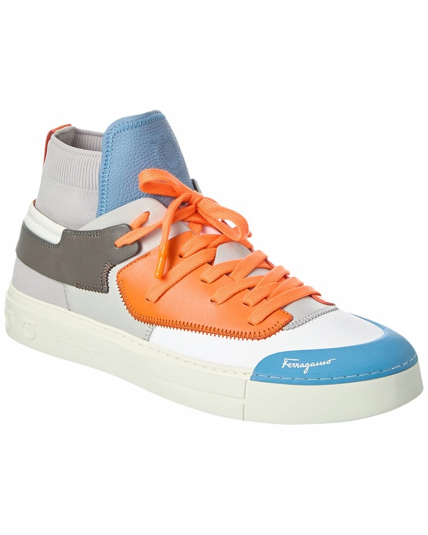 foot - flexibility running shoes Ferragamo Neely Leather Sneaker