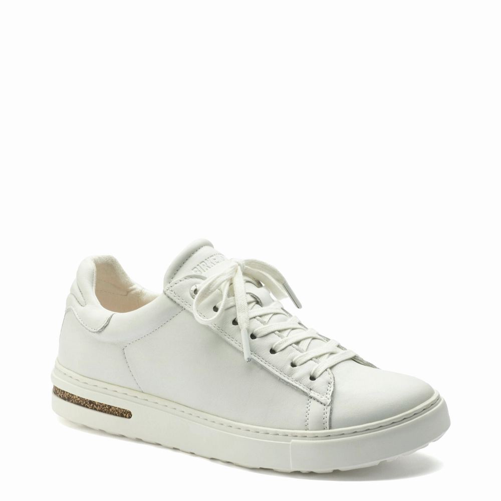 Birkenstock Women's Bend Leather Sneaker in White Weather resistant Mint Cool