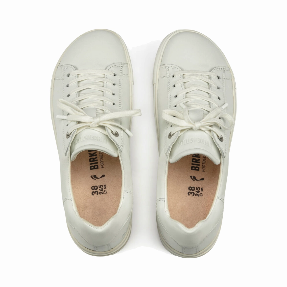 Birkenstock Women's Bend Leather Sneaker in White Road Fit leisure time