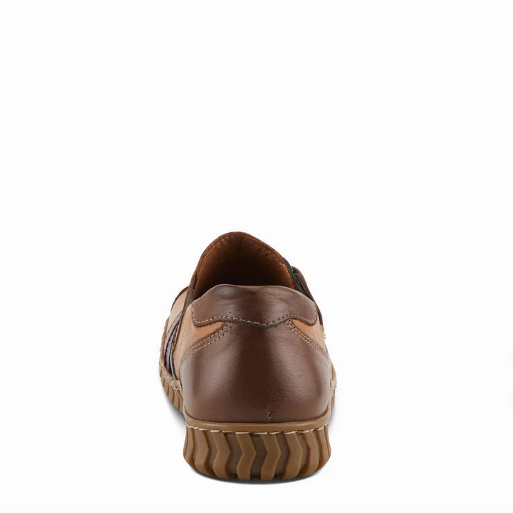 Spring Step Women's Neeta Slip On Shoe in Camel Multi Simple Match