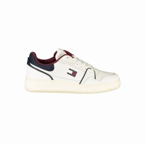 vegan - feature shoes Narrow - toe - box Tommy Hilfiger Leather Men Men's Sneaker