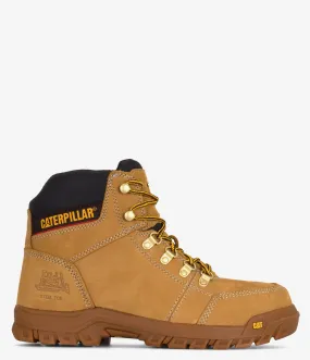 CAT Footwear Outline Steel Toe Work Boot  - Men Thermal Core Outdoor Explorer Comfort Lining Cold Weather Commuter