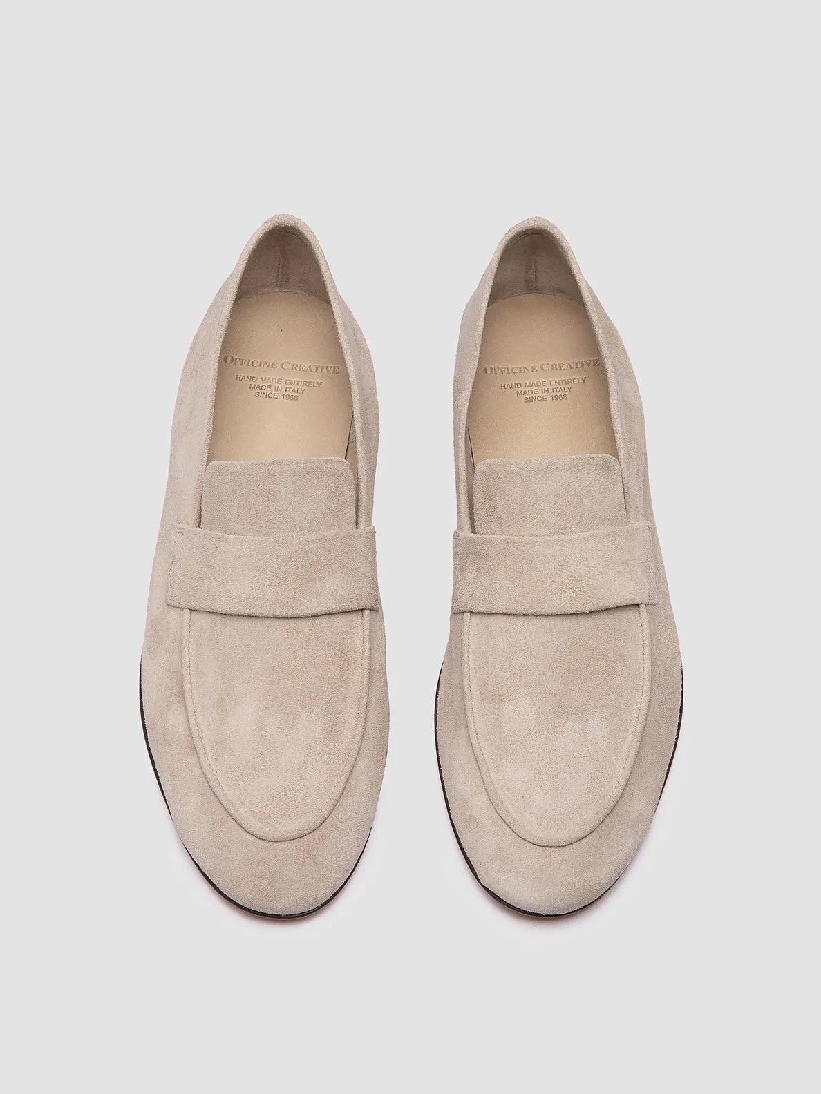 Grab Go AIRTO 001 - Ivory Suede Loafers