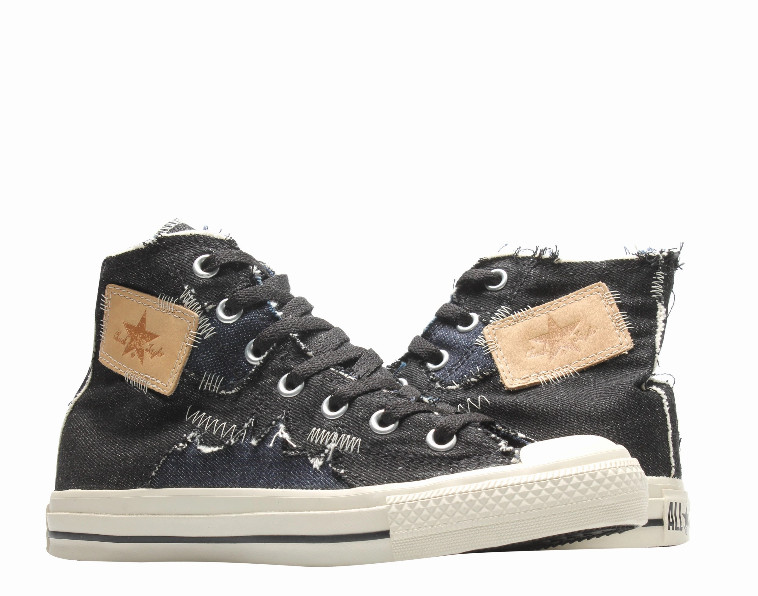 suitable for workouts Converse Chuck Taylor All Star Denim Stitch Blk/Char/Parch Hi Sneakers 1X071