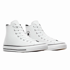 Cons - CTAS Pro Hi Leather (White/White/Black) supination - control - feature shoes