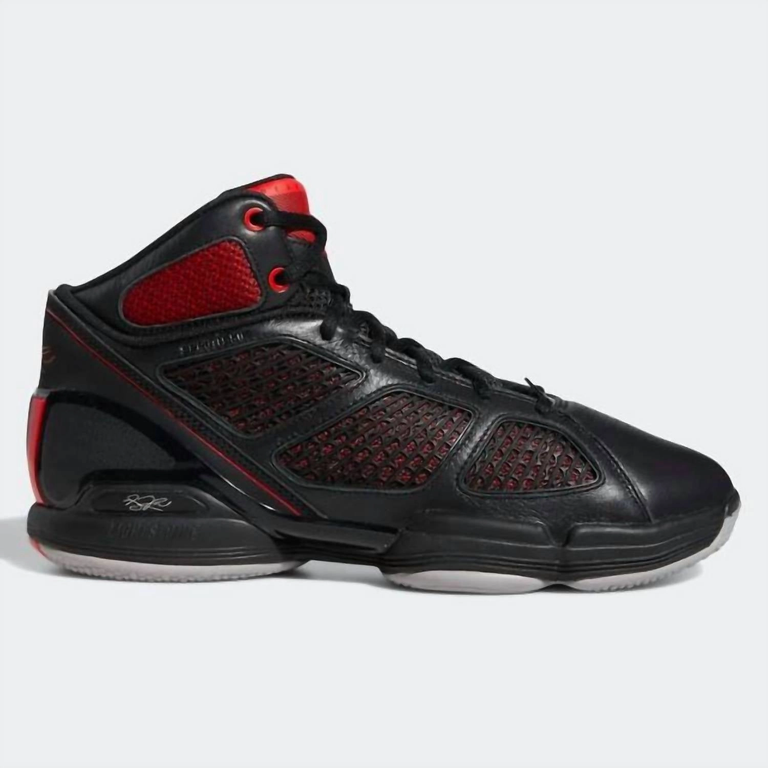 Medium fit selection running in dusty tracks shoes Men's D Rose 1.5 Restood Sneakers In Black/red