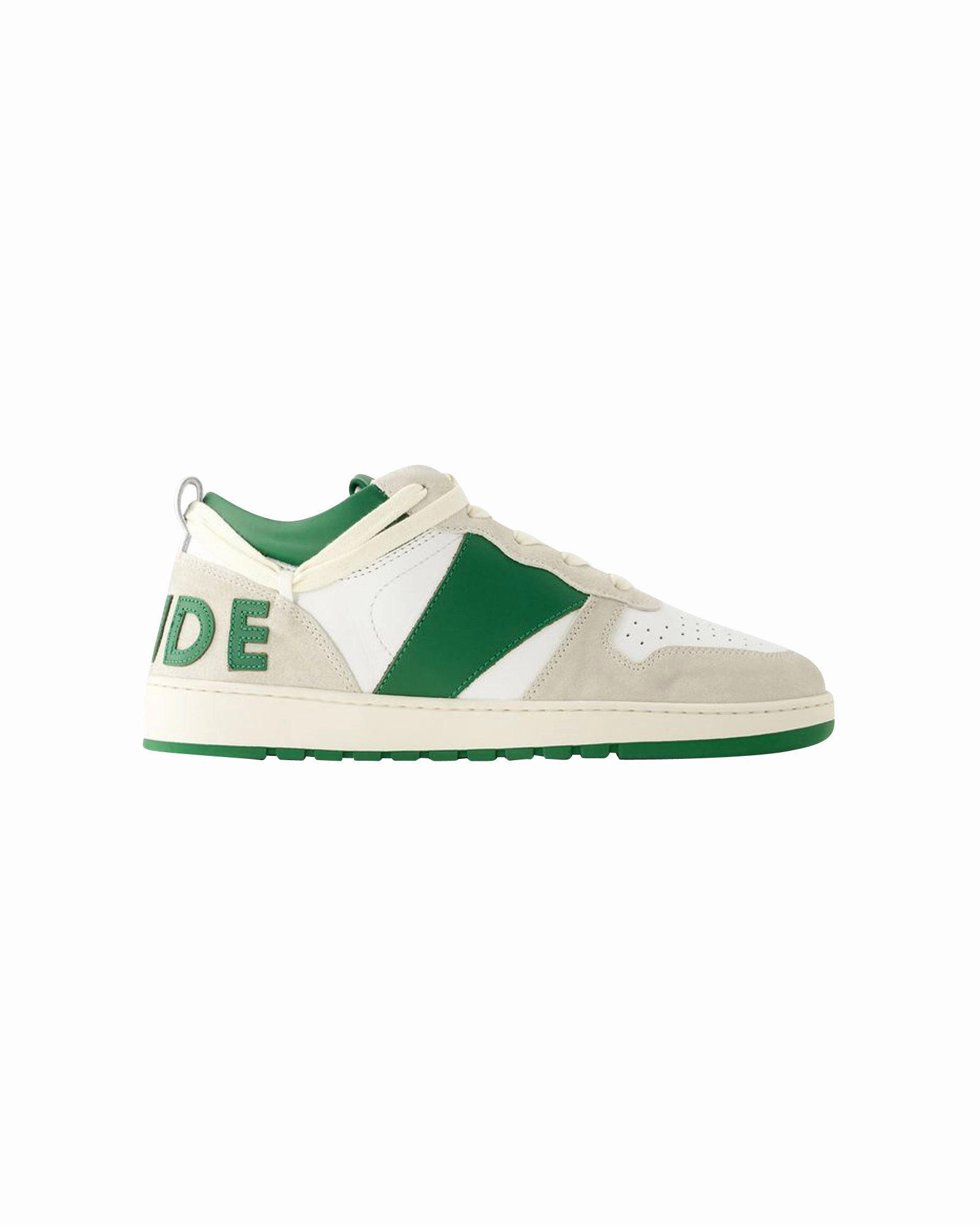 Rhecess Low Sneakers - Rhude - Leather - White/Green Comfort - Focused Comfort foam