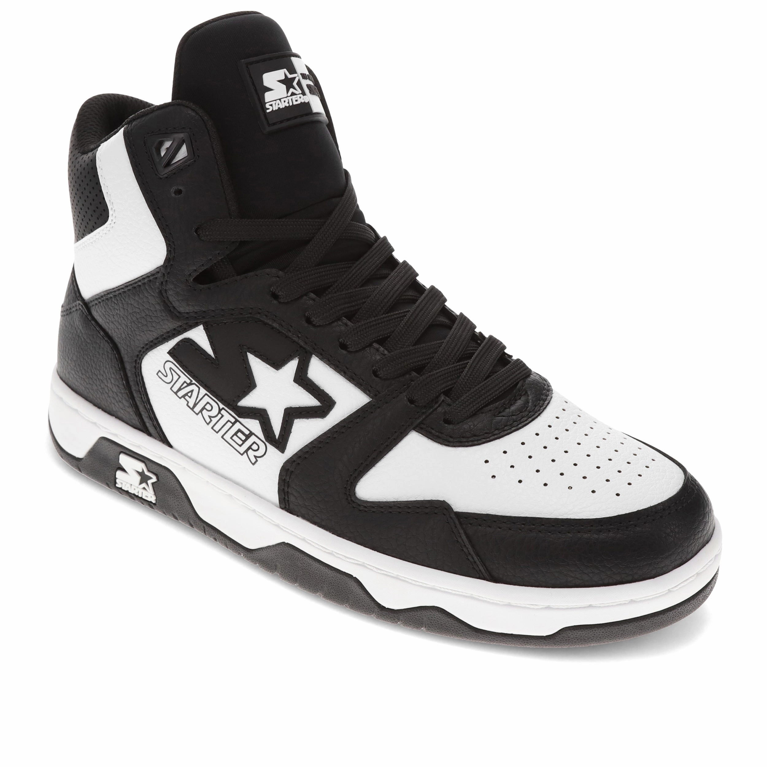 fitness challenge shoe aim amateur running option Starter Mens Breakaway 88 Mid Vegan Synthetic Leather Casual Lace Up Sneaker Shoe