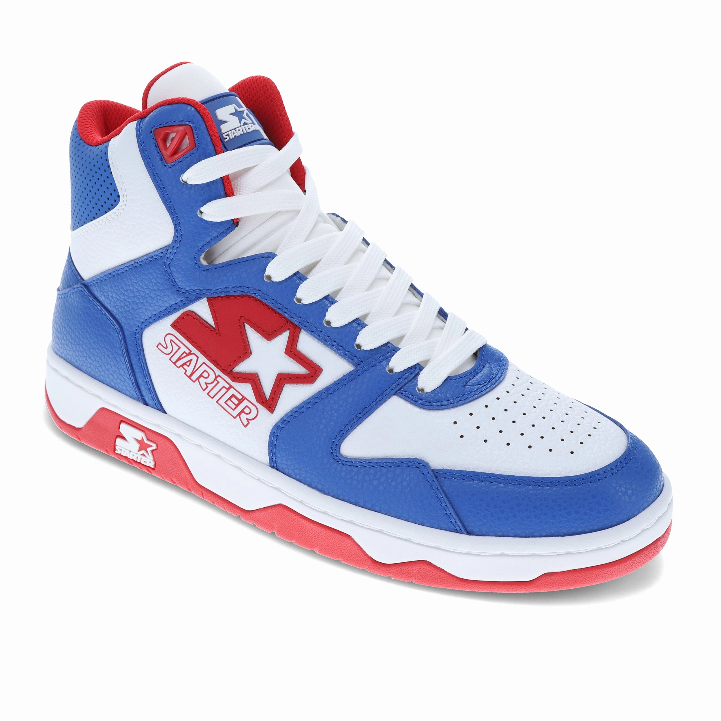 foam - filled shoes Starter Mens Breakaway 88 Mid Vegan Synthetic Leather Casual Lace Up Sneaker Shoe