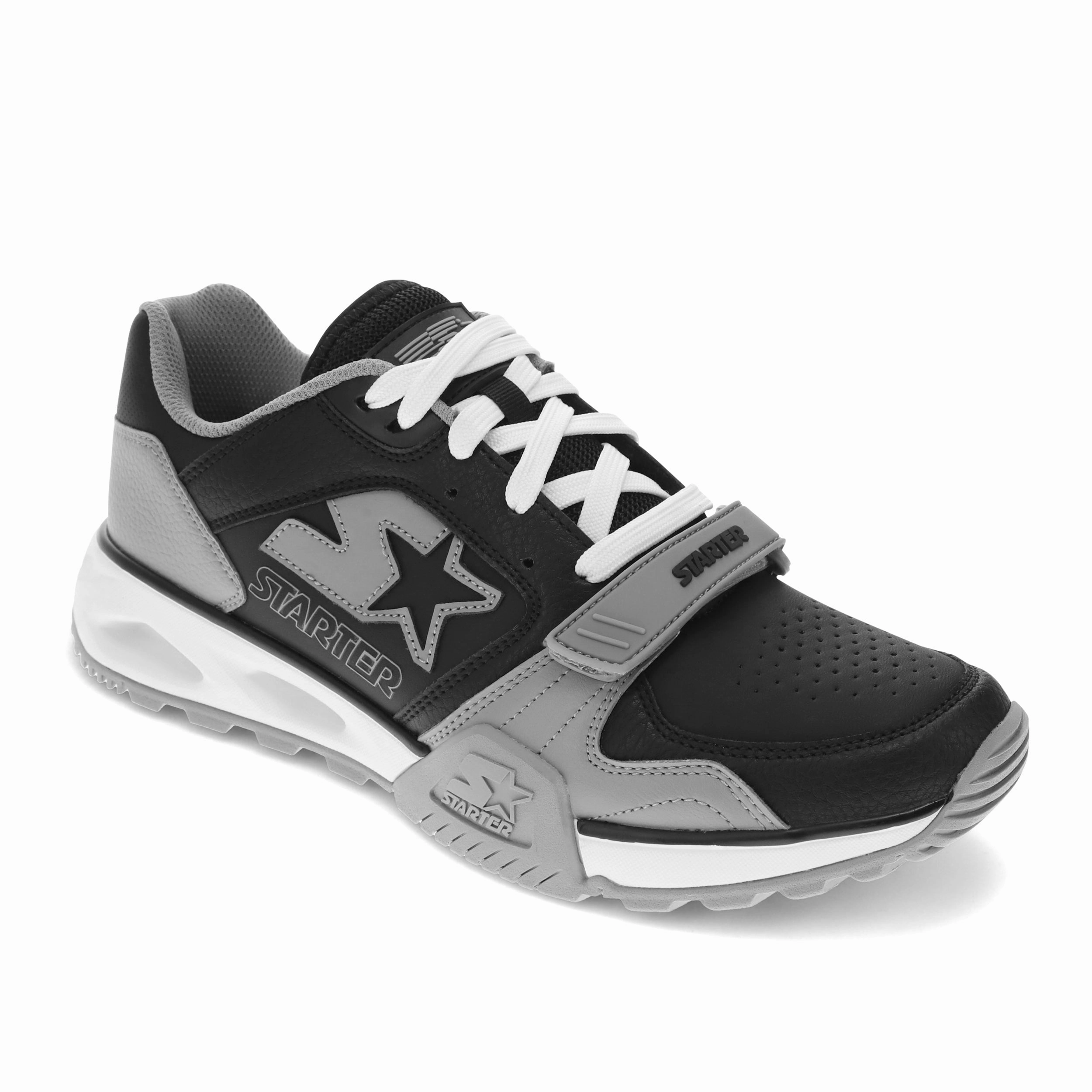 Starter Mens Team Trainer 92 Low Vegan Synthetic Leather Casual Lowtop Sneaker Shoe mystery - themed running option Flexibility Training