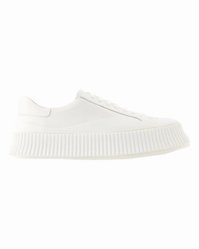 Elastic Midsole Sneakers - Jil Sander - Leather - Beige