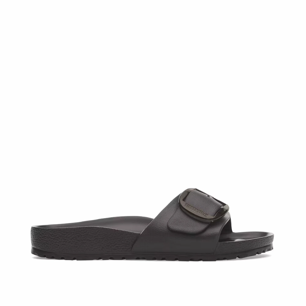 Birkenstock Women's Madrid Big Buckle EVA Sandal in Black Sporty Comfortable Soft Sole