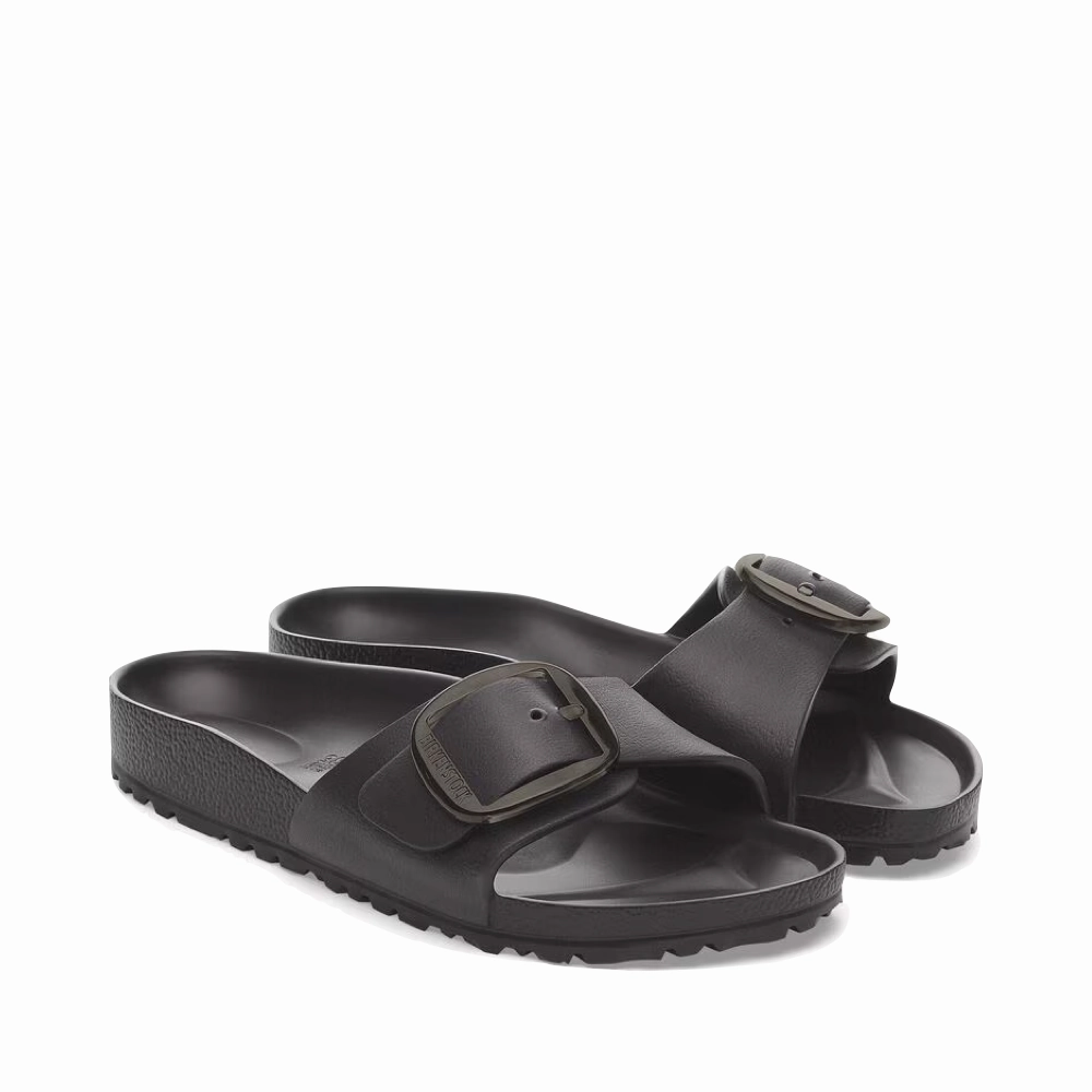 Birkenstock Women's Madrid Big Buckle EVA Sandal in Black Moisture wicking
