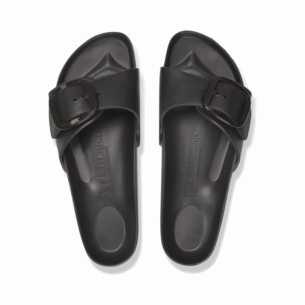 Quick Wear Comfortable Design Birkenstock Women's Madrid Big Buckle EVA Sandal in Black
