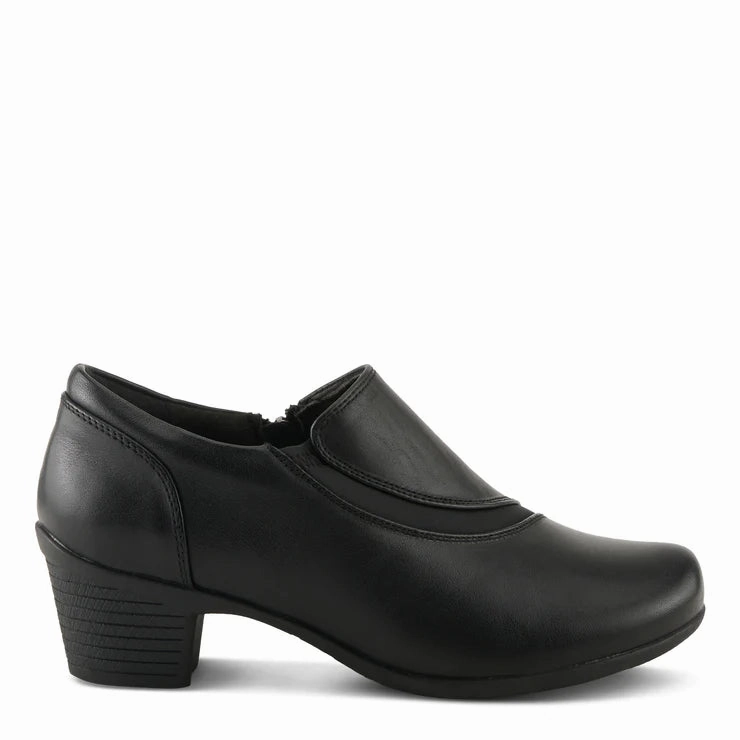 Spring Step Women's Klay Heeled Shootie in Black VIP Event