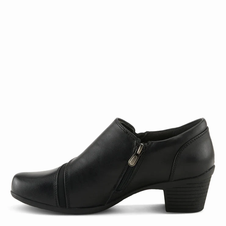 Spring Step Women's Klay Heeled Shootie in Black Success Step Urban Gentleman
