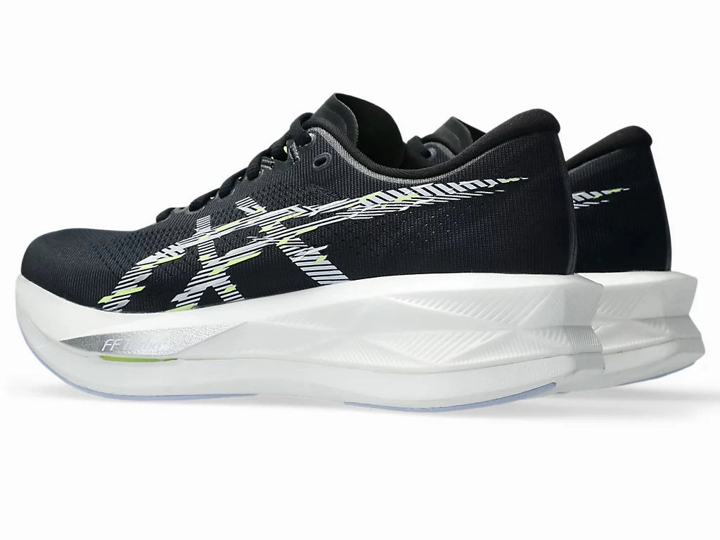 Asics Women's Sonic blast Sneaker in Black/Blue Fade Shine Jog