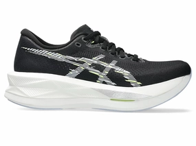 LightweightUpper clean design Asics Women's Sonic blast Sneaker in Black/Blue Fade