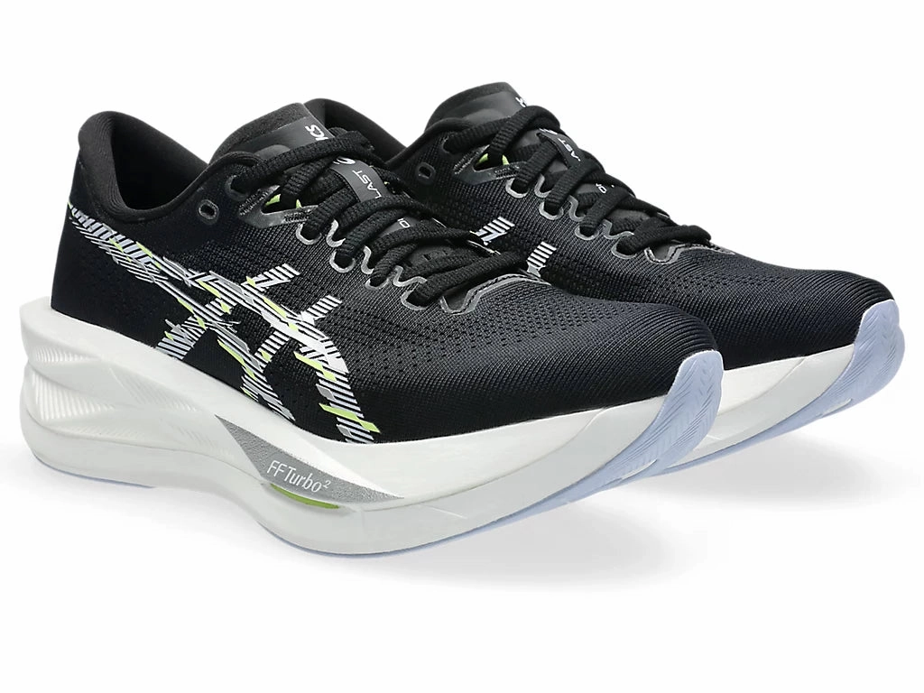 Asics Women's Sonic blast Sneaker in Black/Blue Fade Parent Hike Goal Step