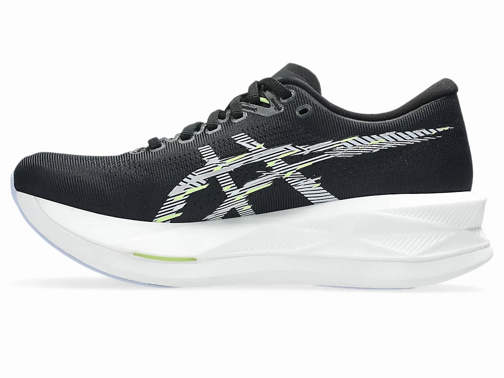 Edge Path Asics Women's Sonic blast Sneaker in Black/Blue Fade