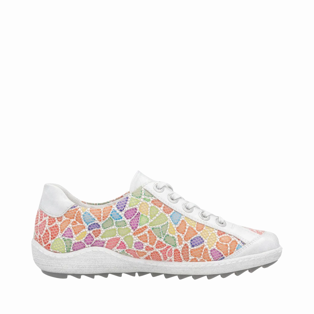 Remote Women's Liv 02 Lace Sneaker in Ice Multi Street Walks Punch Step