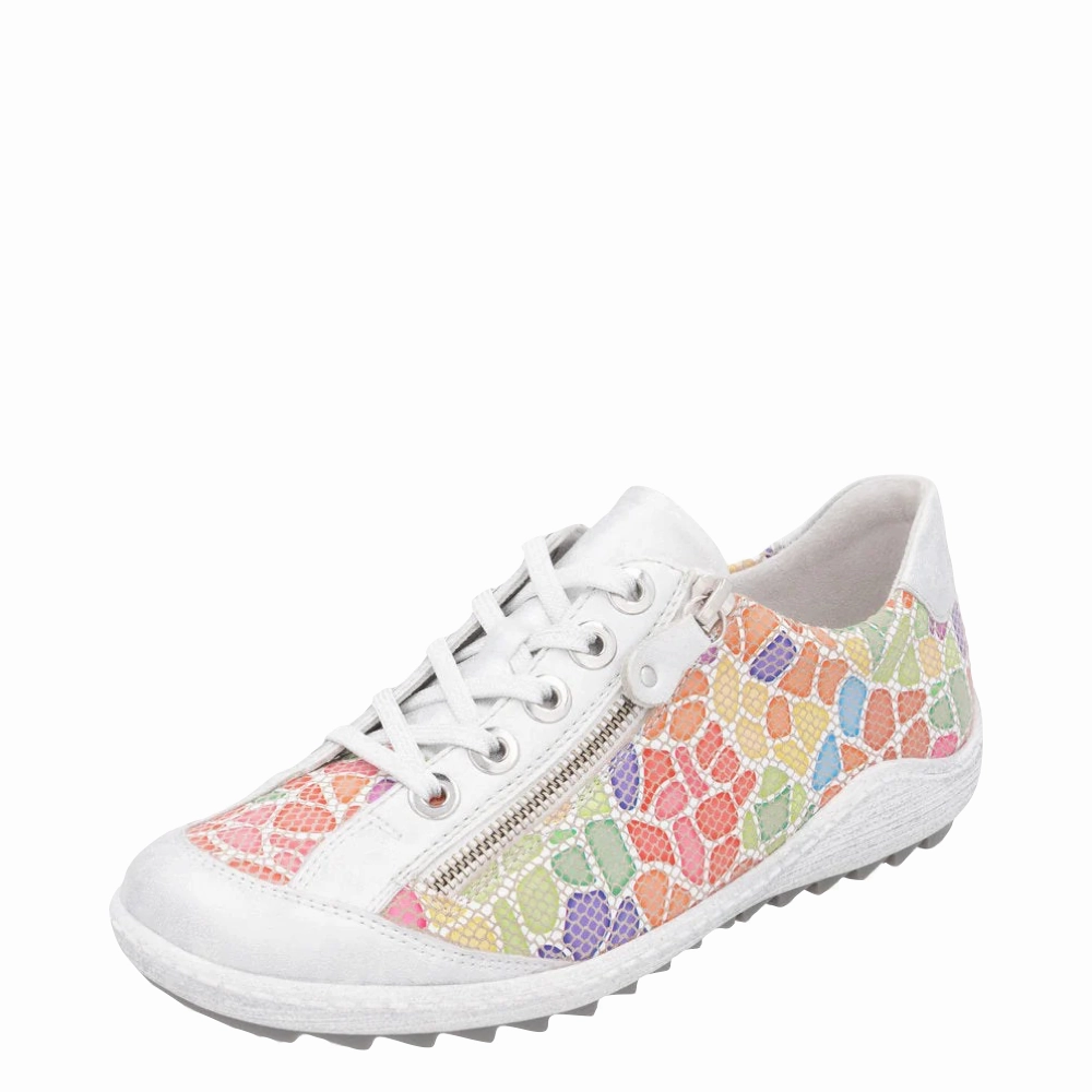 Remote Women's Liv 02 Lace Sneaker in Ice Multi Meal Go