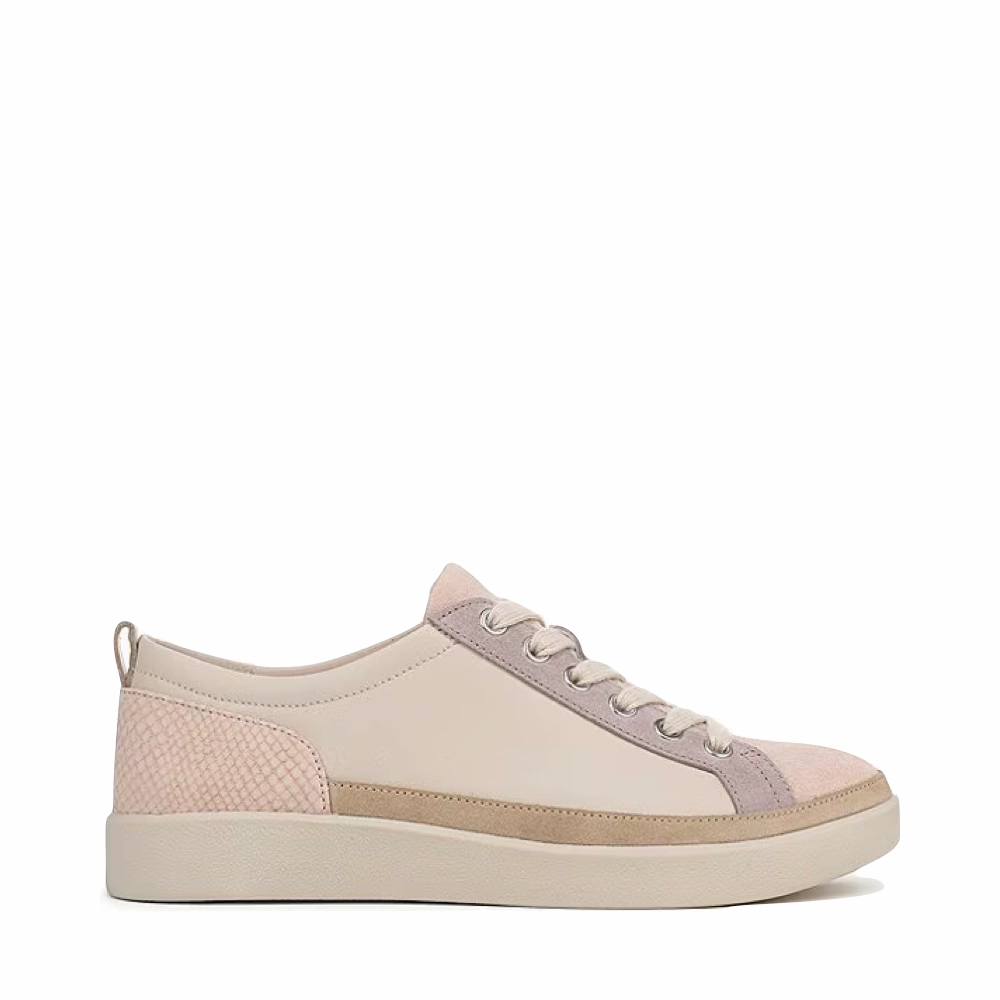 Air Mesh Vionic Women's Winny Lace Sneaker in Parchment/Cameo Rose