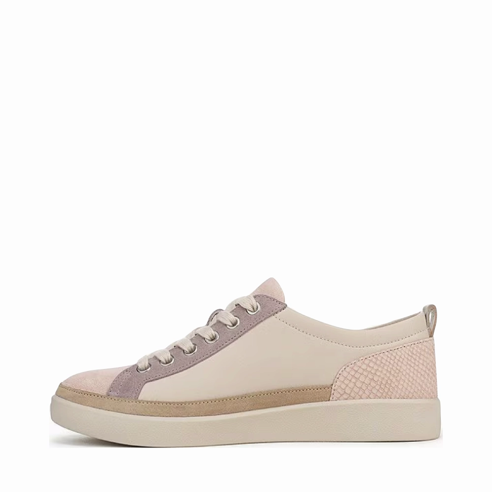 Comfy Pair Simple Fit Vionic Women's Winny Lace Sneaker in Parchment/Cameo Rose
