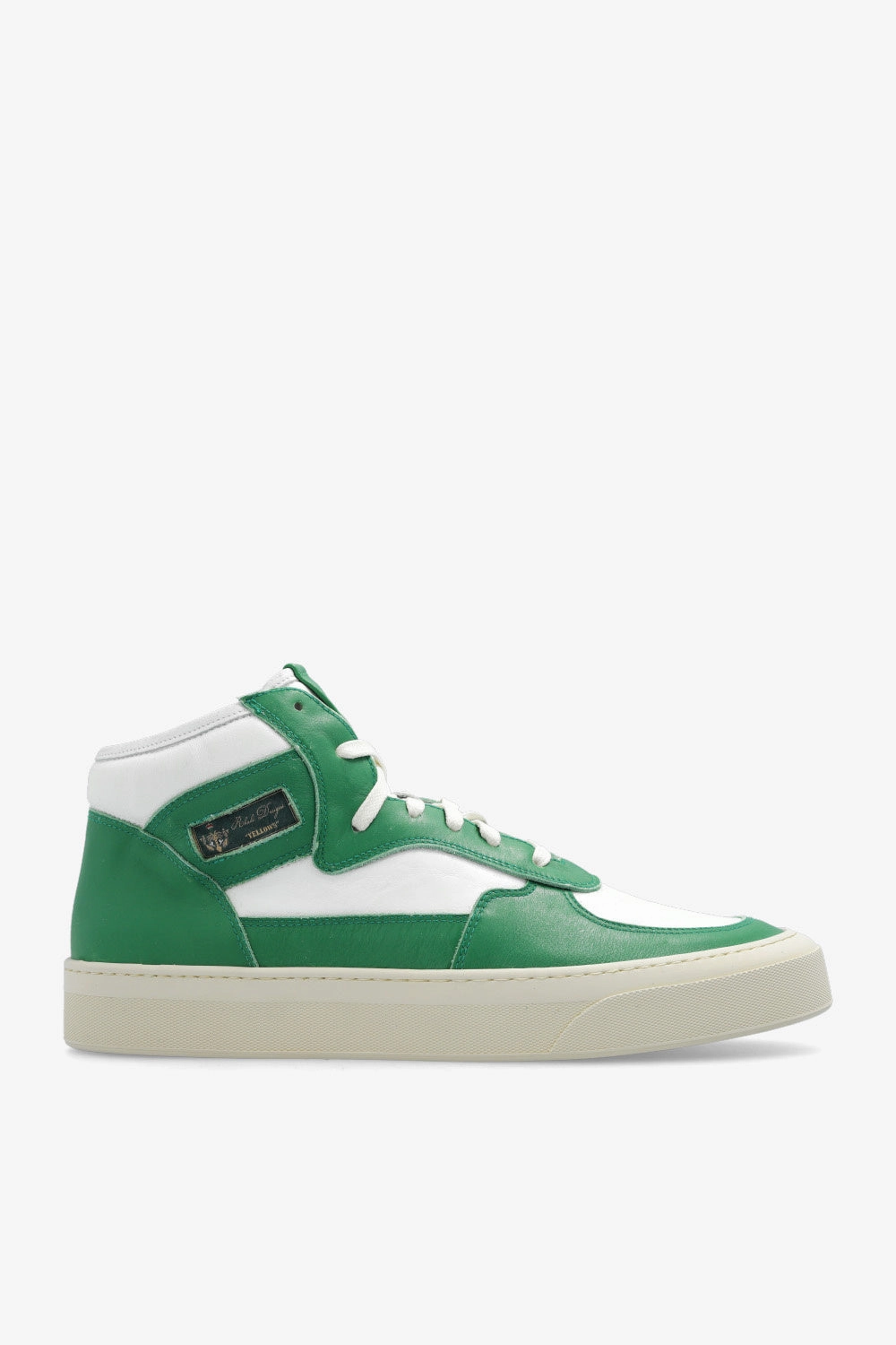 Rhude New Mens Cabriolets High Top Sneakers In Green discounted Canvas