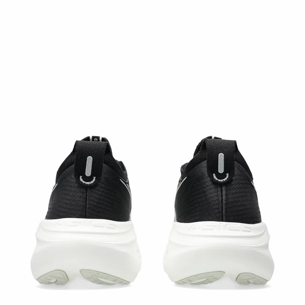 Asics Women's Gel Nimbus 27 Sneaker in Black/Lake Grey Rock Hike