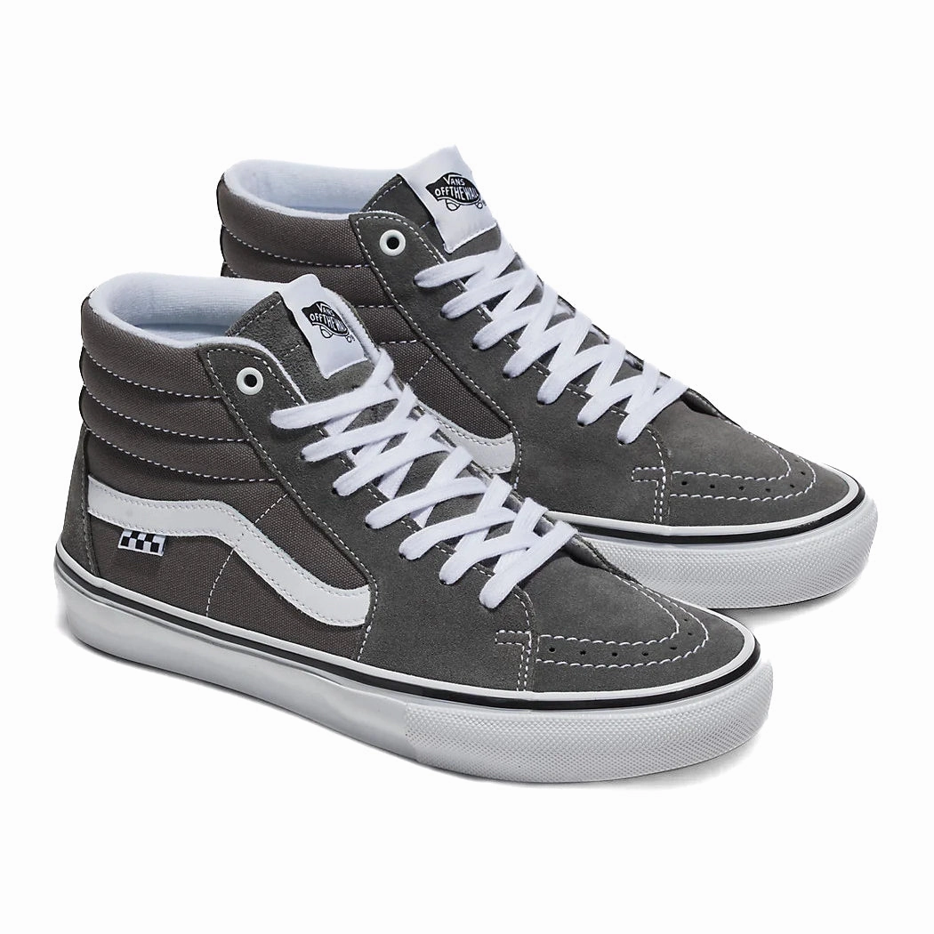 Vans - Skate Sk8-Hi (Pewter Grey/White) Competitive
