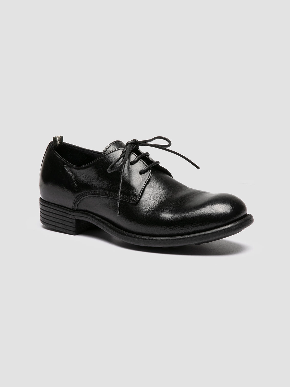 Slim Comfort All Pair CALIXTE 068 - Black Leather Derby Shoes