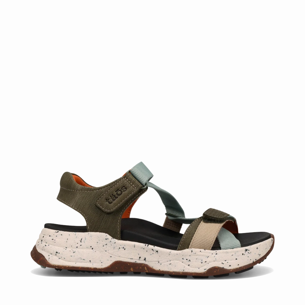 Taos Women's Super Z Sandal in Sage/Olive Multi Comfortable Summer Walk Low Heel
