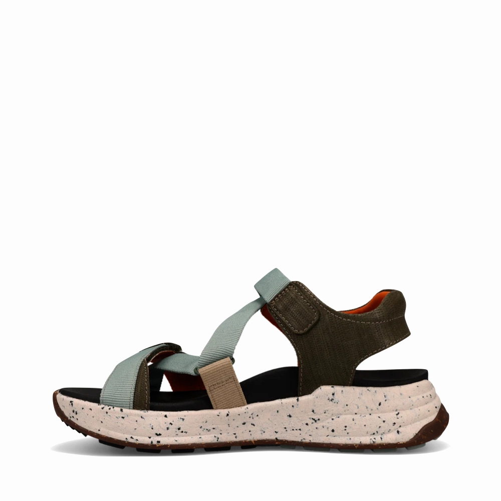 Casual Footwear for Vacation Taos Women's Super Z Sandal in Sage/Olive Multi