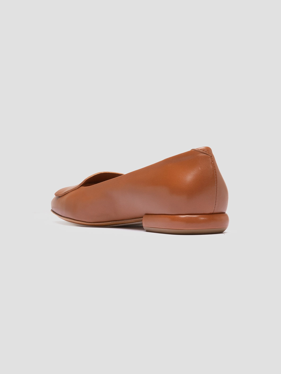 Safety Grip SUE 006 - Brown Leather Ballerina Shoes