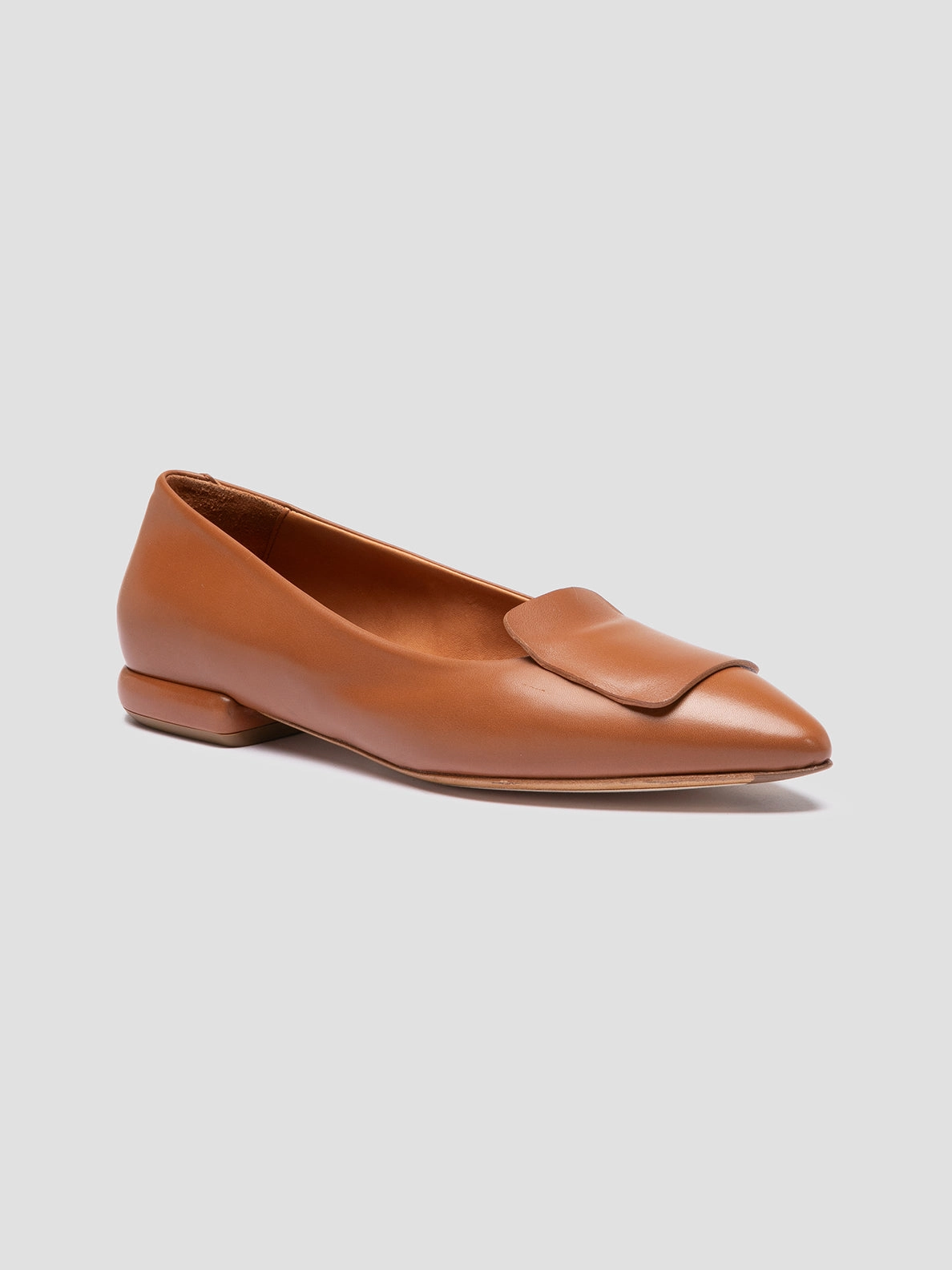 Sturdy Made SUE 006 - Brown Leather Ballerina Shoes